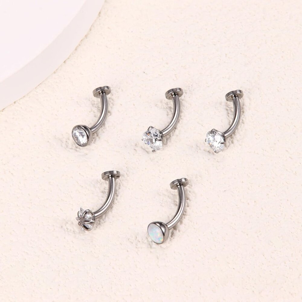 Floating Titanium Belly Button Rings Hypoallergen… - image 2